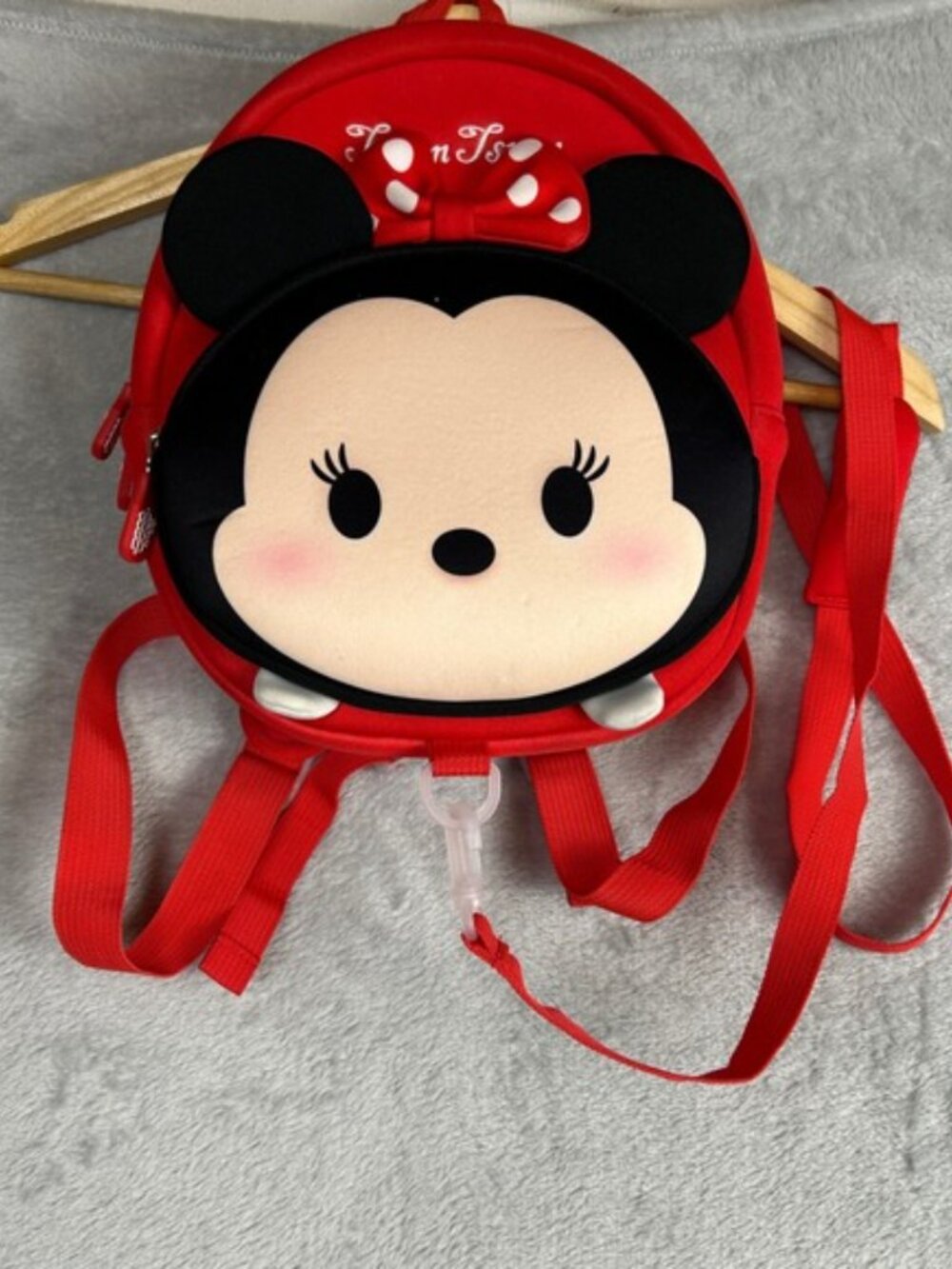 Disney Tsum Tsum Minnie Mouse Red Backpack with Bow Kids Toddler Mini Bag Travel